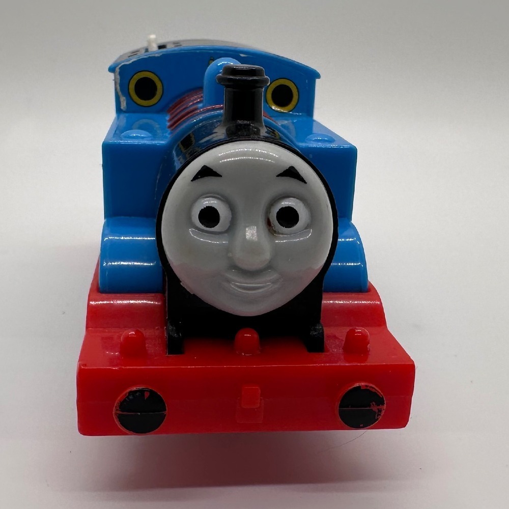 Thomas & Friends Train Toy #1 Blue Red Plastic Push Along Locomotive
